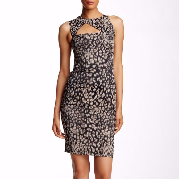NEW $795 Versace Collection Printed Cutout Dress in Natural [SZ‎ 40 ] - Picture 2 of 4